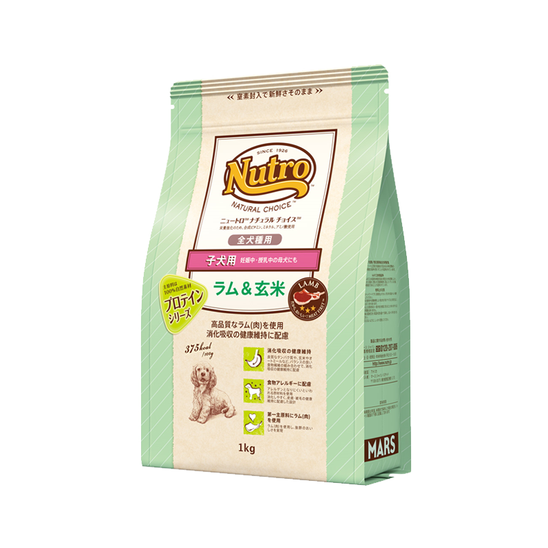 ニュートロ ナチュラル チョイス 子犬用 妊娠中・授乳中の母犬にも 全犬種用 ラム&玄米 1kg/3kg/6kg