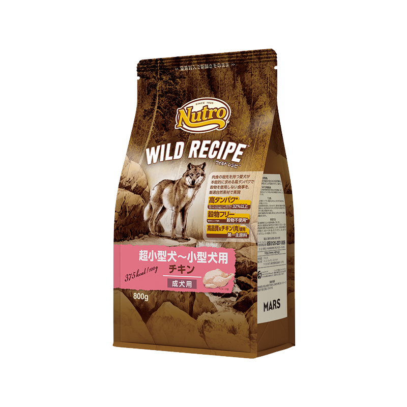 ニュートロ ワイルド レシピ 超小型犬〜小型犬用 成犬用 チキン 800g/2kg/4kg