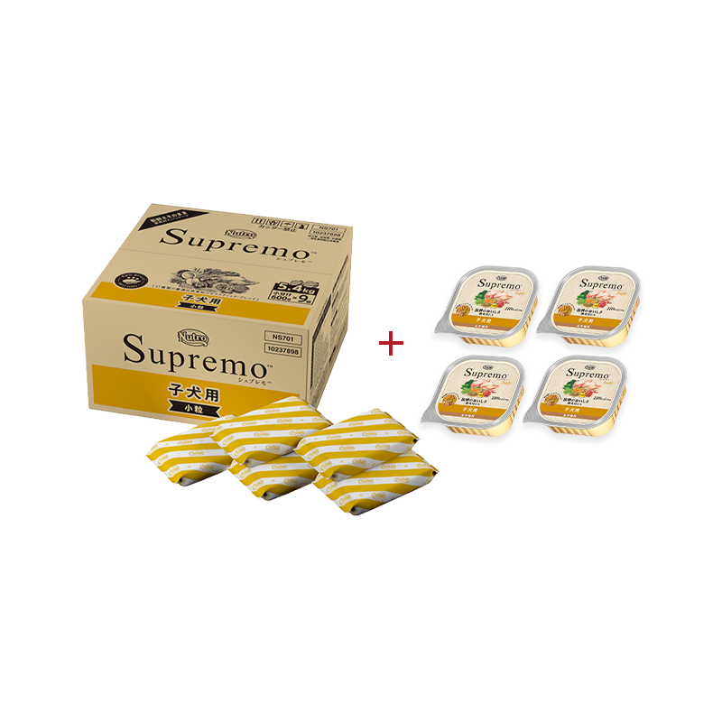 【公式通販限定】ニュートロ 子犬セット(シュプレモ 子犬用 小粒 5.4kg / シュプレモ 子犬用 トレイ×4個セット)