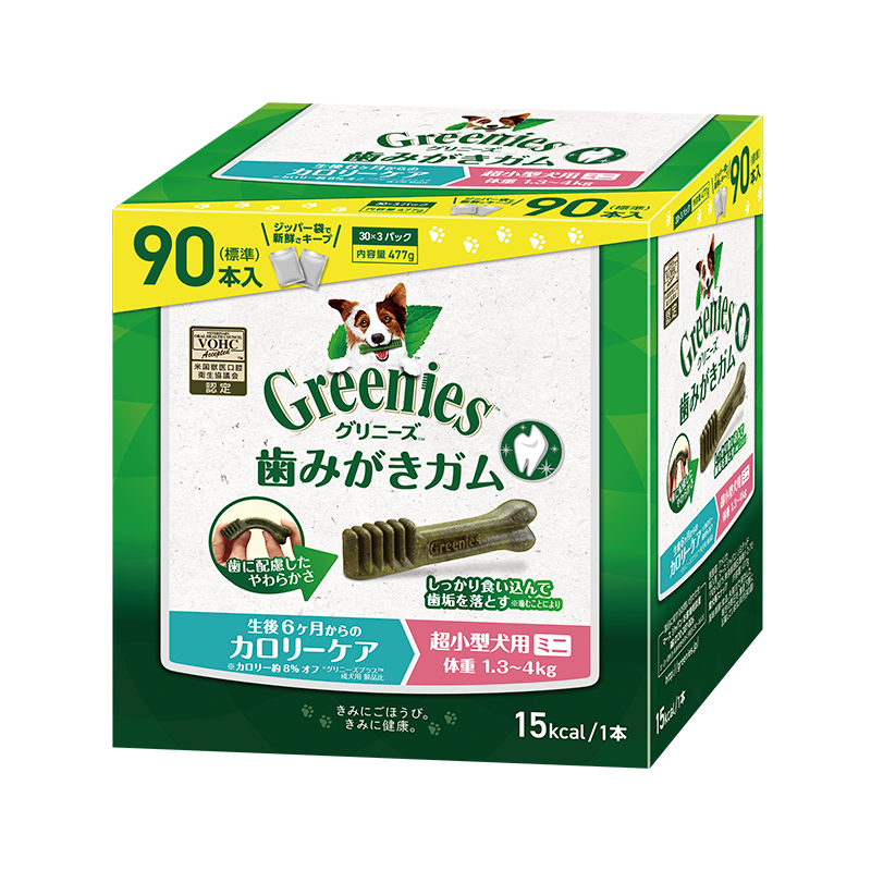 グリニーズ プラス カロリーケア 超小型犬用 ミニ 1.3-4kg