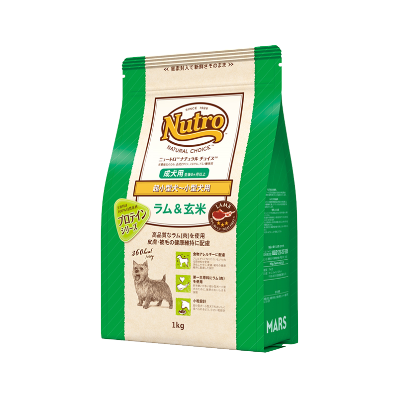 ニュートロ ナチュラル チョイス 超小型犬〜小型犬用 成犬用 ラム＆玄米 1kg/3kg/6kg