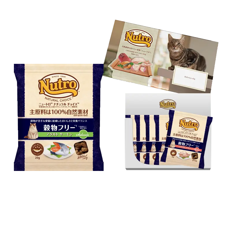【お試しサンプル】ナチュラル チョイス 穀物フリー アダルト サーモン 成猫用 100g（20g×5袋）